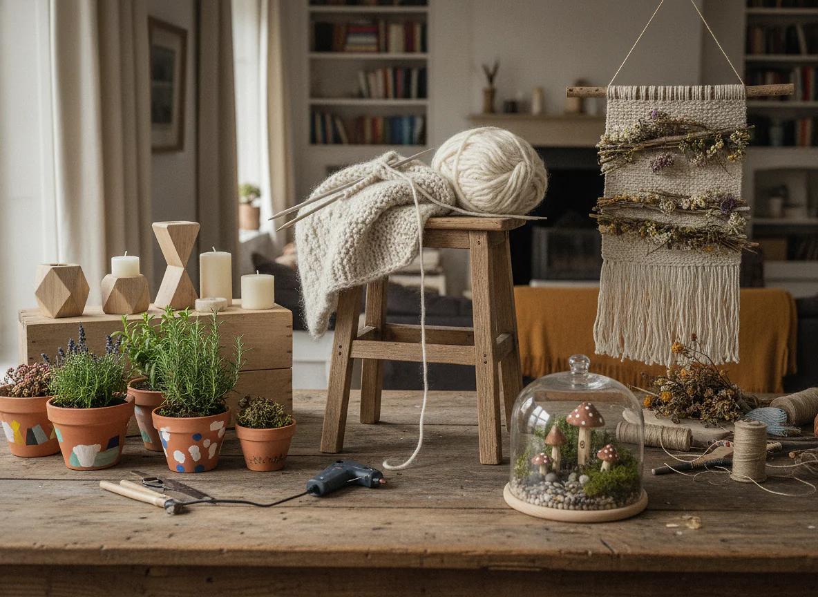5 projets DIY hygge illustrés à réaliser après un atelier bricolage